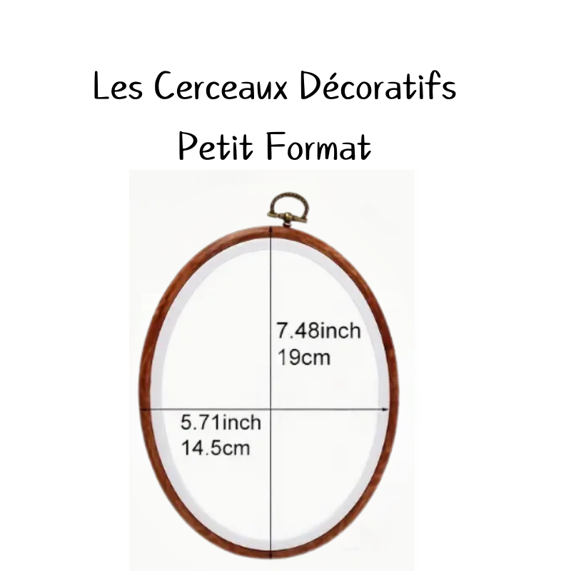 Broderie - Cerceaux décoratif oval