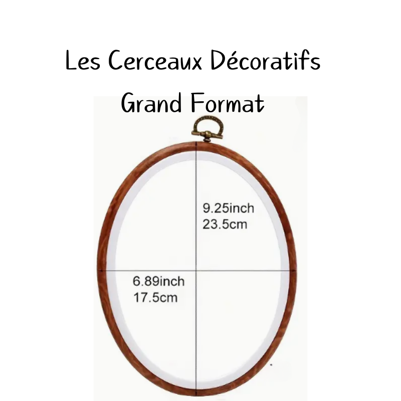 Broderie - Cerceaux décoratif oval