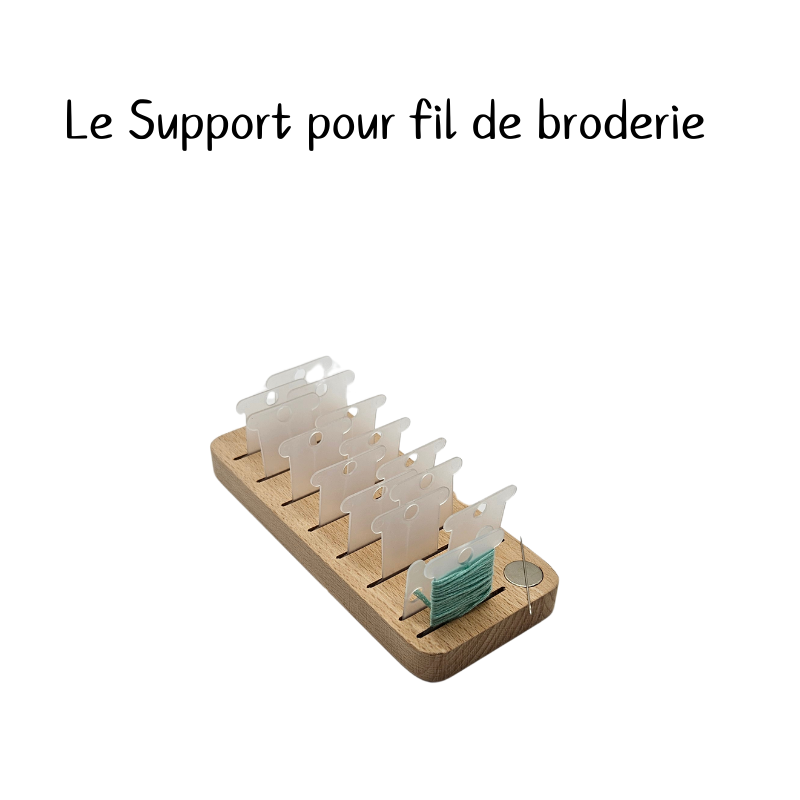 Support pour bobinette de fil à broder